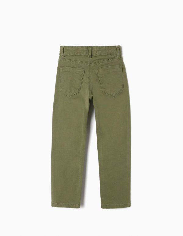 Pantalón regular fit verde