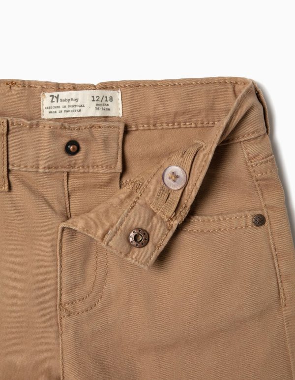 Pantalon confort marrón