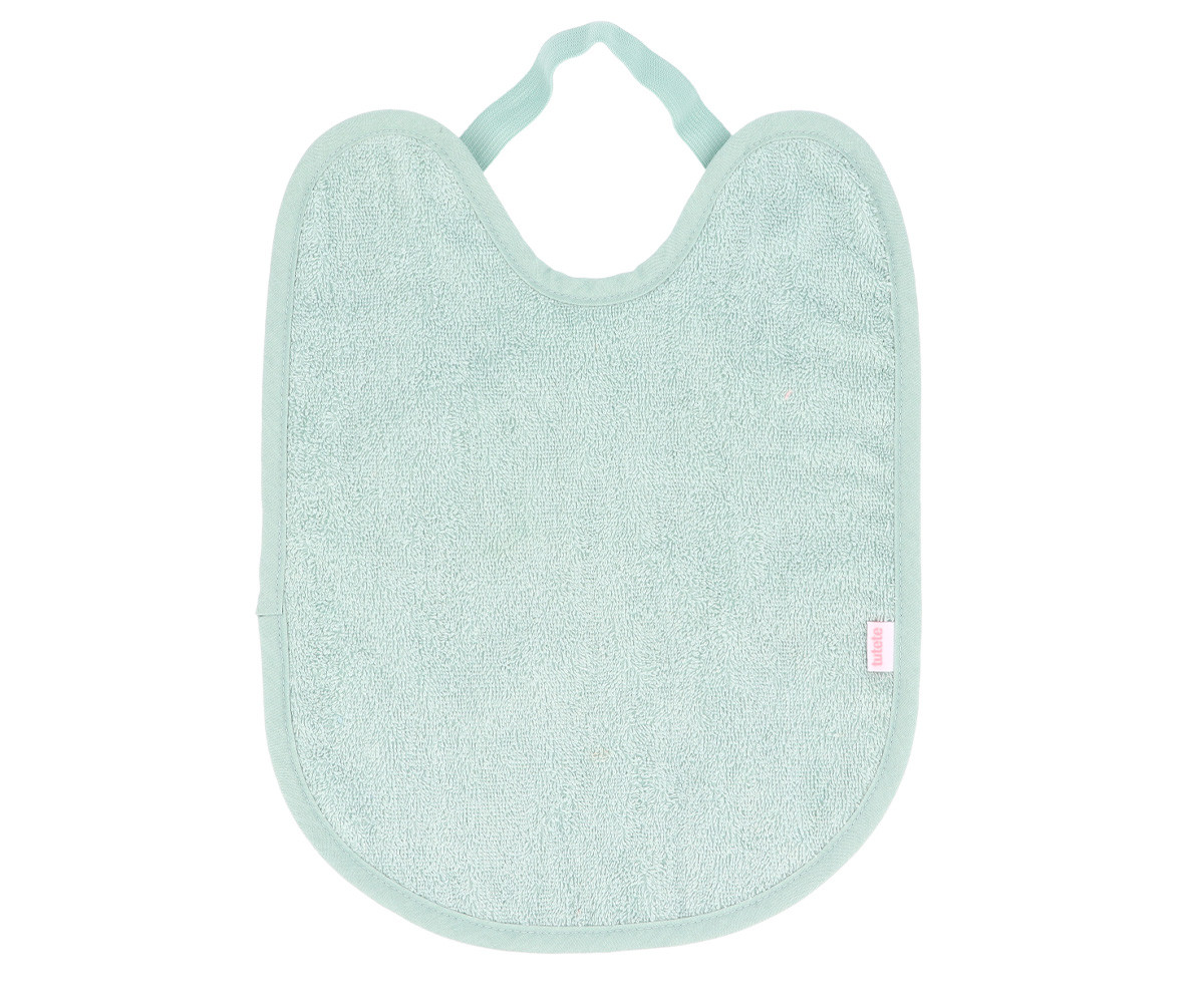 Babero toalla plastificado con goma (varios colores)