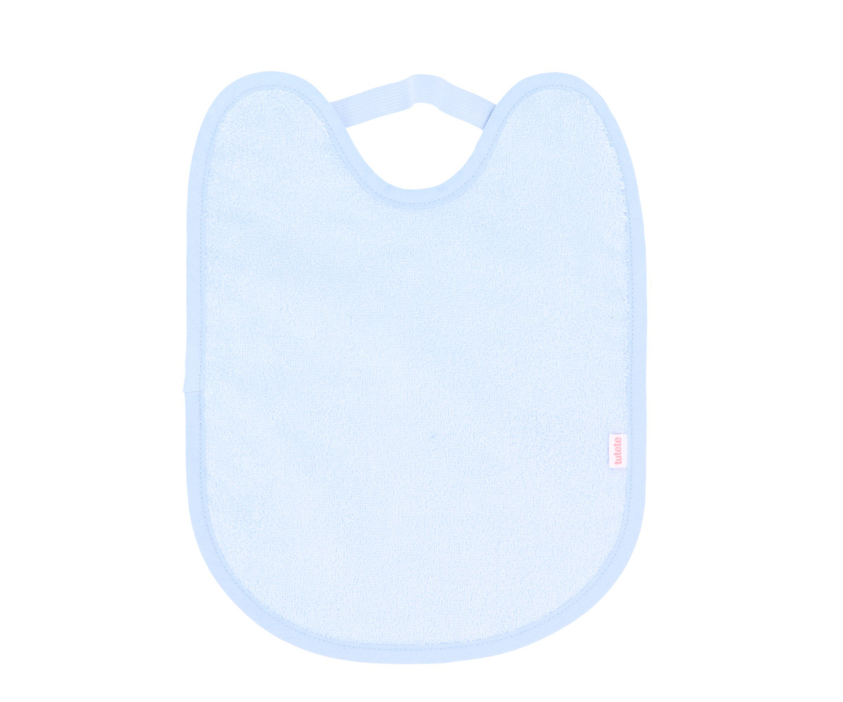 Babero toalla plastificado con goma (varios colores)