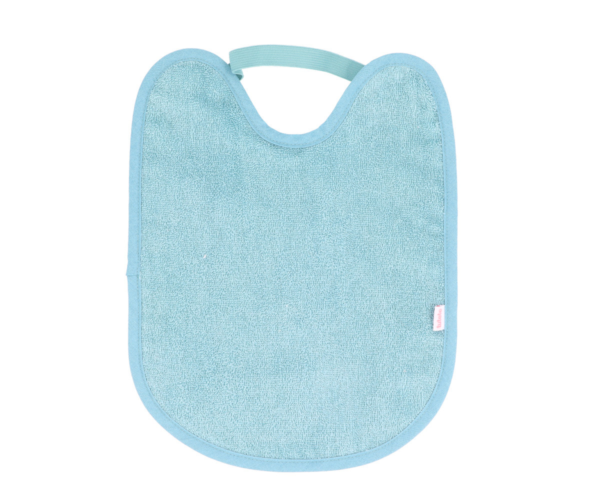 Babero toalla plastificado con goma (varios colores)