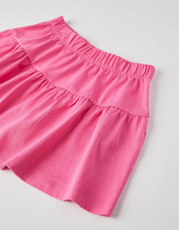 Falda basic rosa