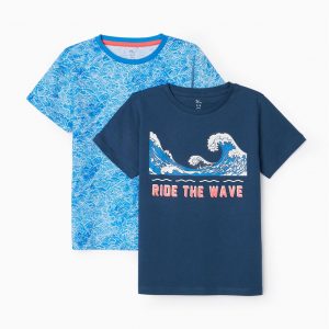 Pack 2 camisetas ride the wave