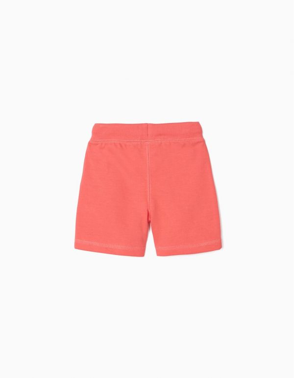 Pantalón corto sport bebé coral