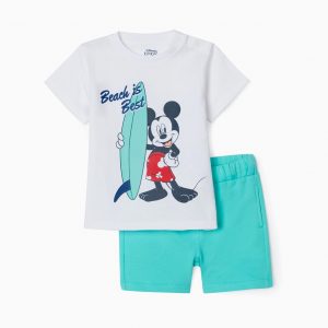 Conjunto camiseta y pantalón Mickey beach