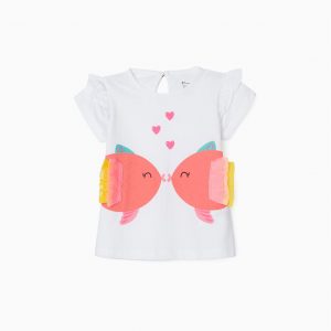 Camiseta bebé fish kiss