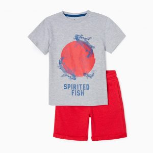 Conjunto de camiseta y pantalón Spirited fish