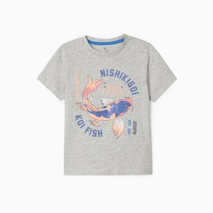 Camiseta gris fish