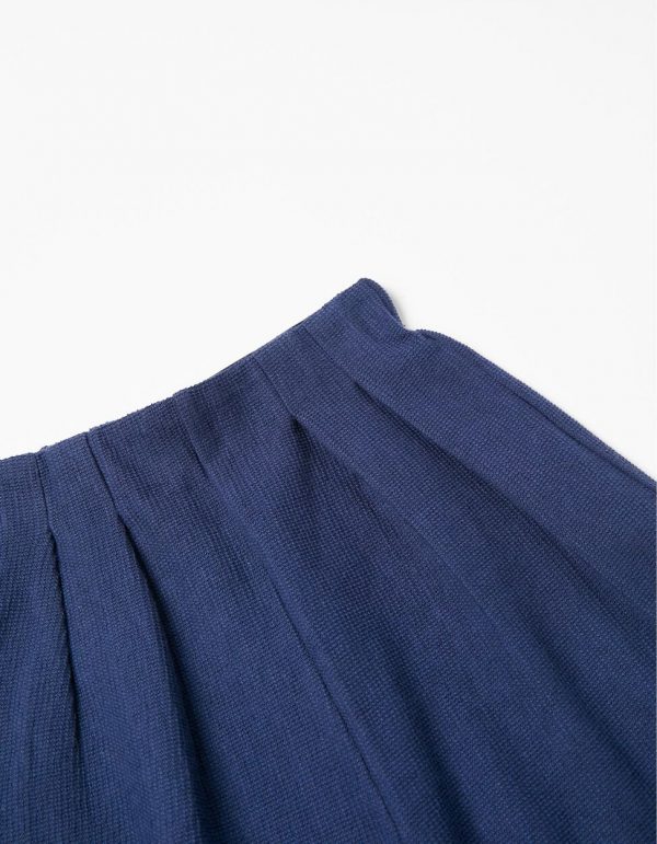 Pantalón culotte azul marino