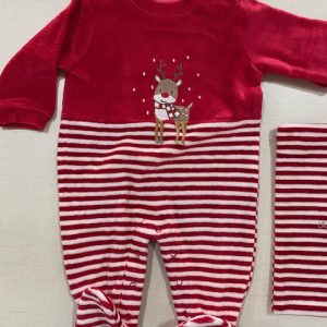 Pijama terciopelo rayas Christmas gift