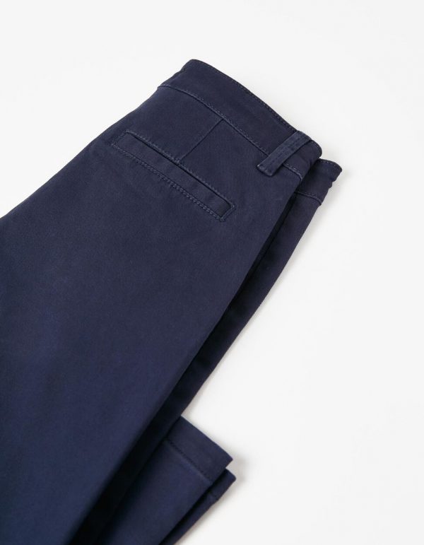 Pantalón chino azul oscuro