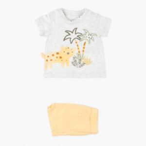 Conjunto camiseta y pantalón amarillo selva