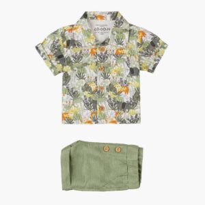 Conjunto camisa selva y pantalón verde caza