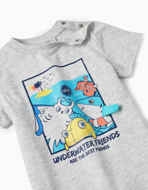 Camiseta gris amigos del mar