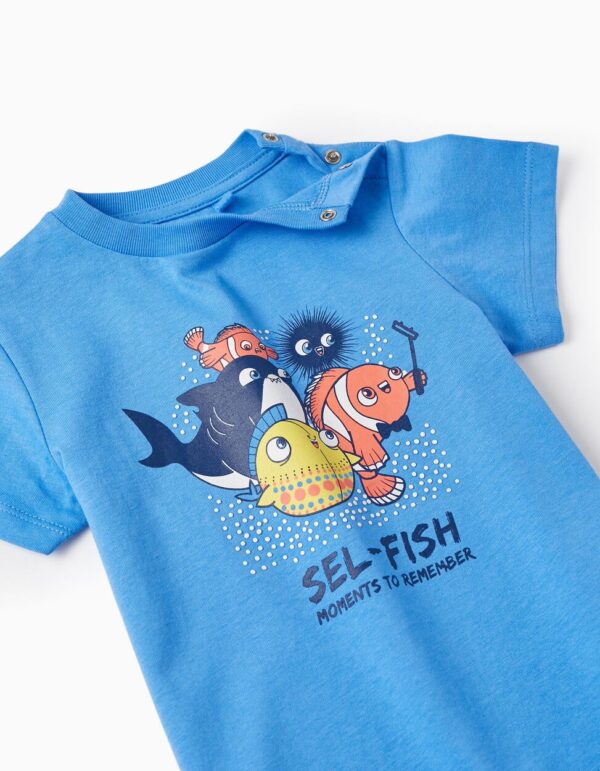 Camiseta azul sel fish