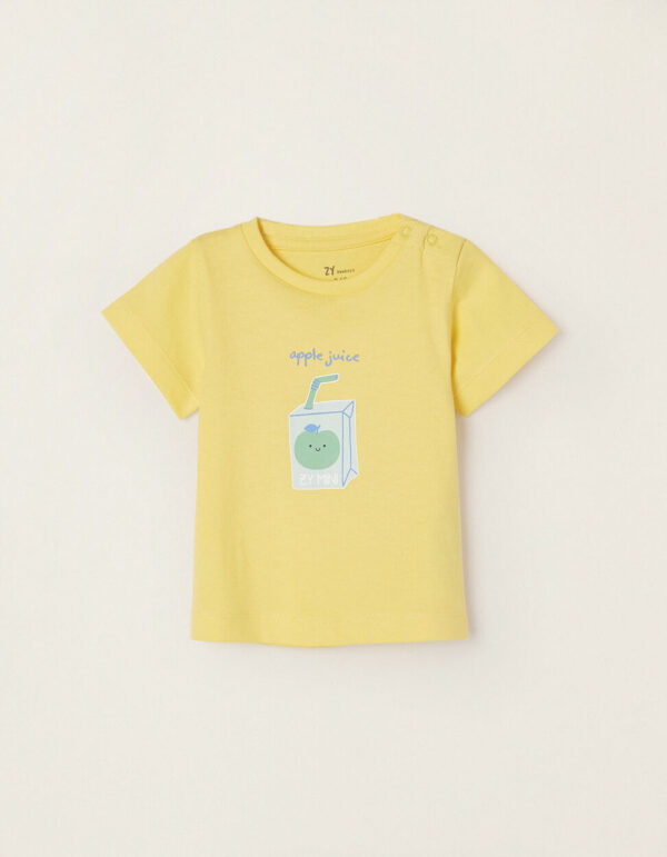 Camiseta amarilla frutas