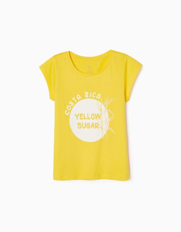 Camiseta basic amarilla Costa Rica