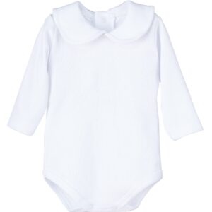 Body manga cuello bebé blanco
