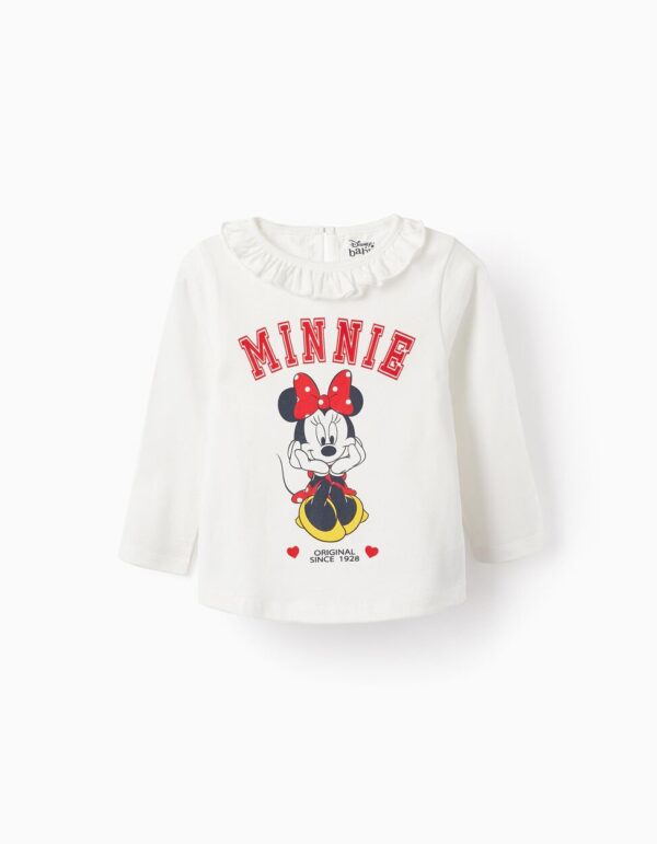 Camiseta bebé blanca Minnie