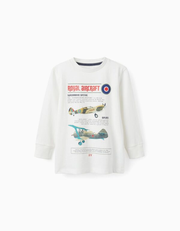 Camiseta blanca royals of aircraft
