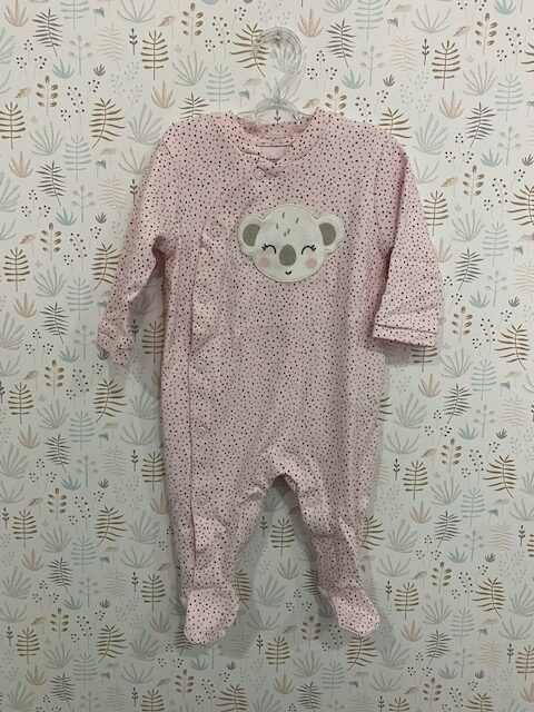 Pijama con bolsa de muda y doudou koala rosa