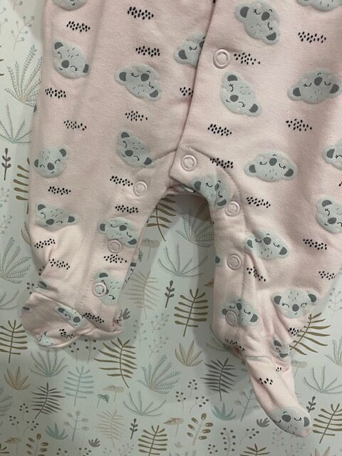 Pijama con bolsa de muda koalas rosa