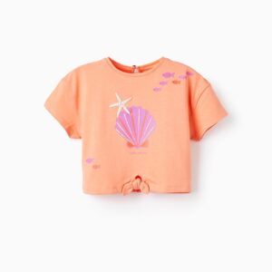 Camiseta corta coral bebé