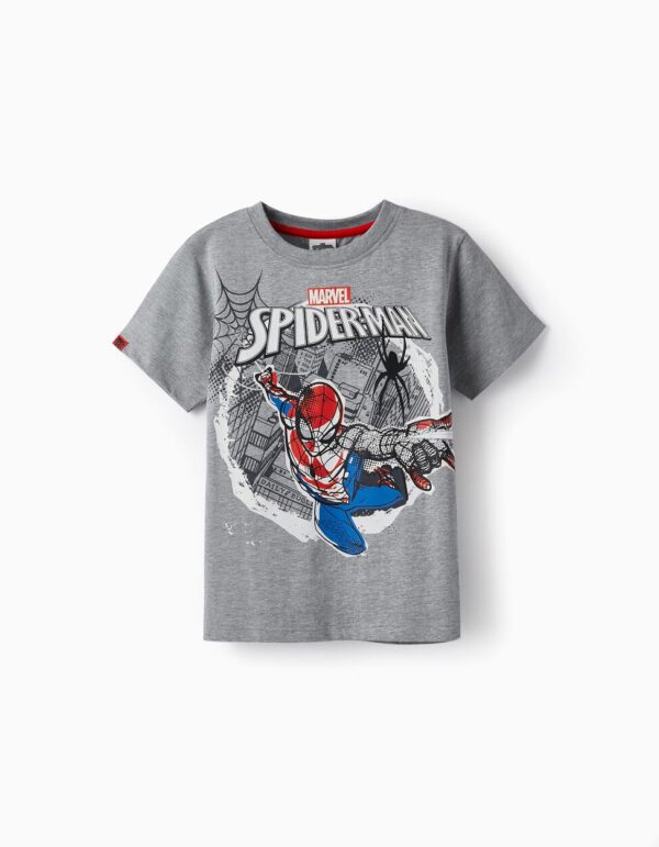 Camiseta Spiderman gris