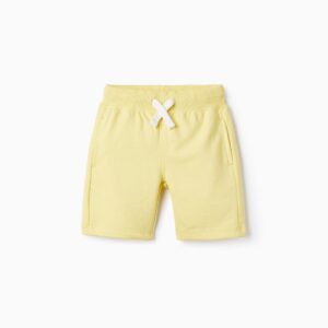 Short deportivo basic niño amarillo
