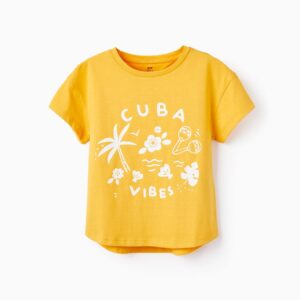 Camiseta Cuba amarilla