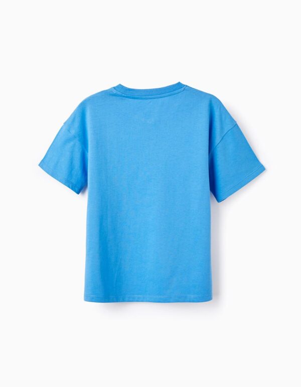 Camiseta azul surf