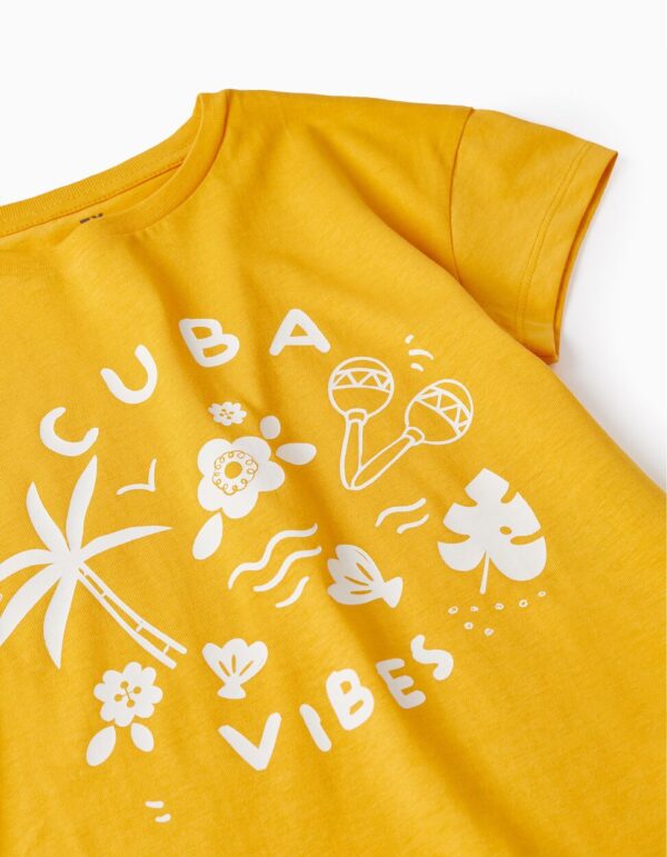 Camiseta Cuba amarilla