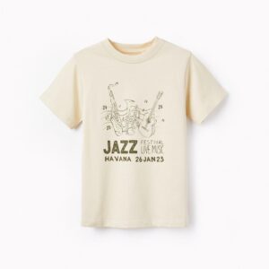 Camiseta jazz blanca