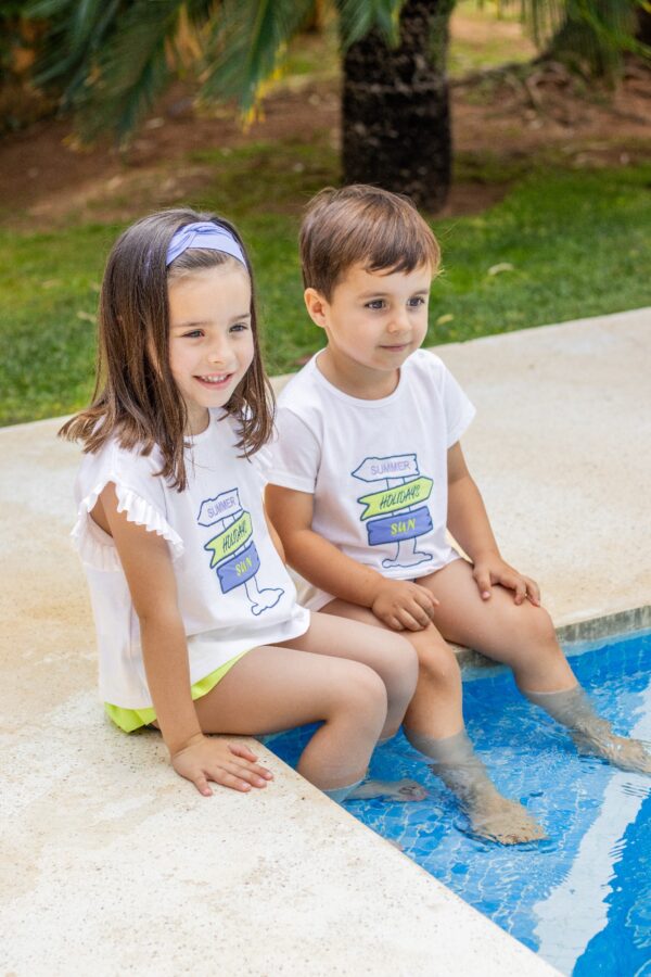 Conjunto de baño camiseta y boxer summer holidays - Imagen 2