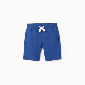 Short deportivo basic niño azul eléctrico