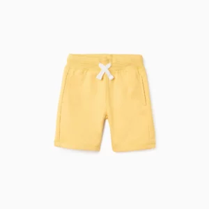 Short deportivo basic niño amarillo oscuro