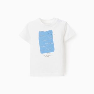 Camiseta blanca be curious