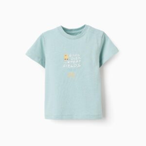 Camiseta bebé verde agua birds