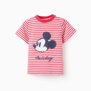Camiseta bebé rayas Mickey