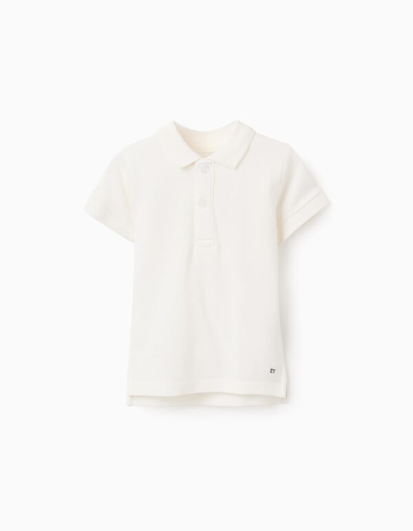 Polo bebé blanco roto