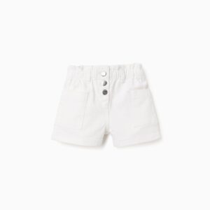 Short blanco paperbag bebé
