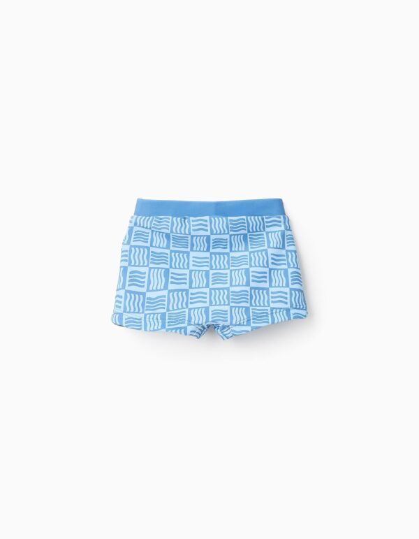 Bañador ondas azul bebé