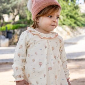 Conjunto braguita y jersey globos rosa