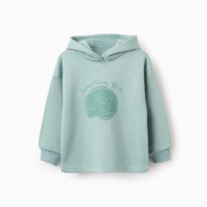 Sudadera verde agua con capucha be kind