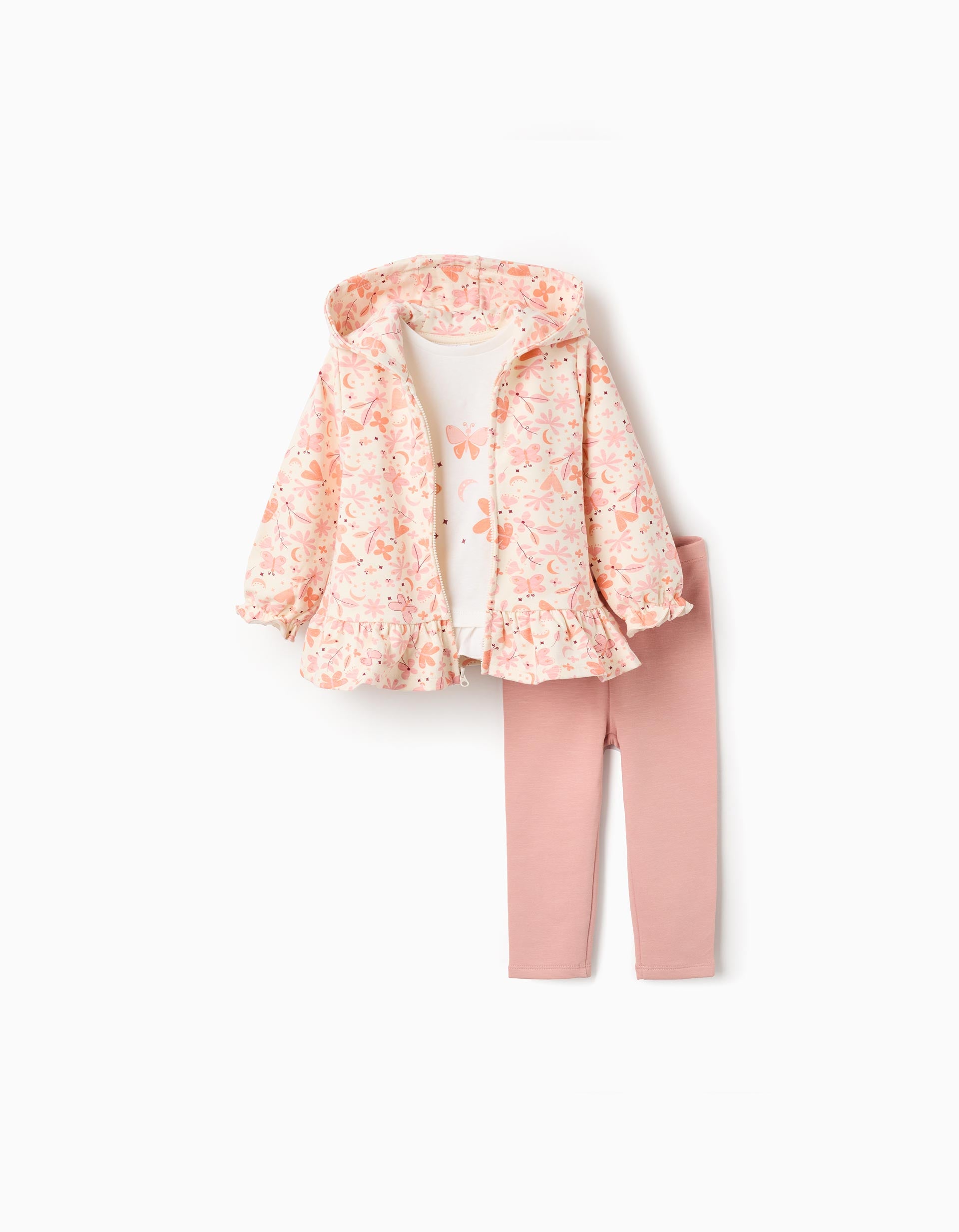 Conjunto chándal y camiseta bebé mariposas