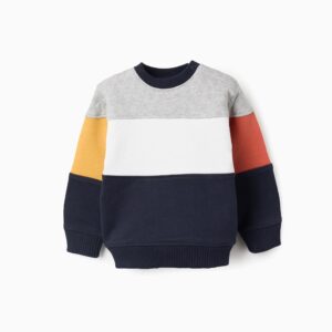 Sudadera bebé tricolor