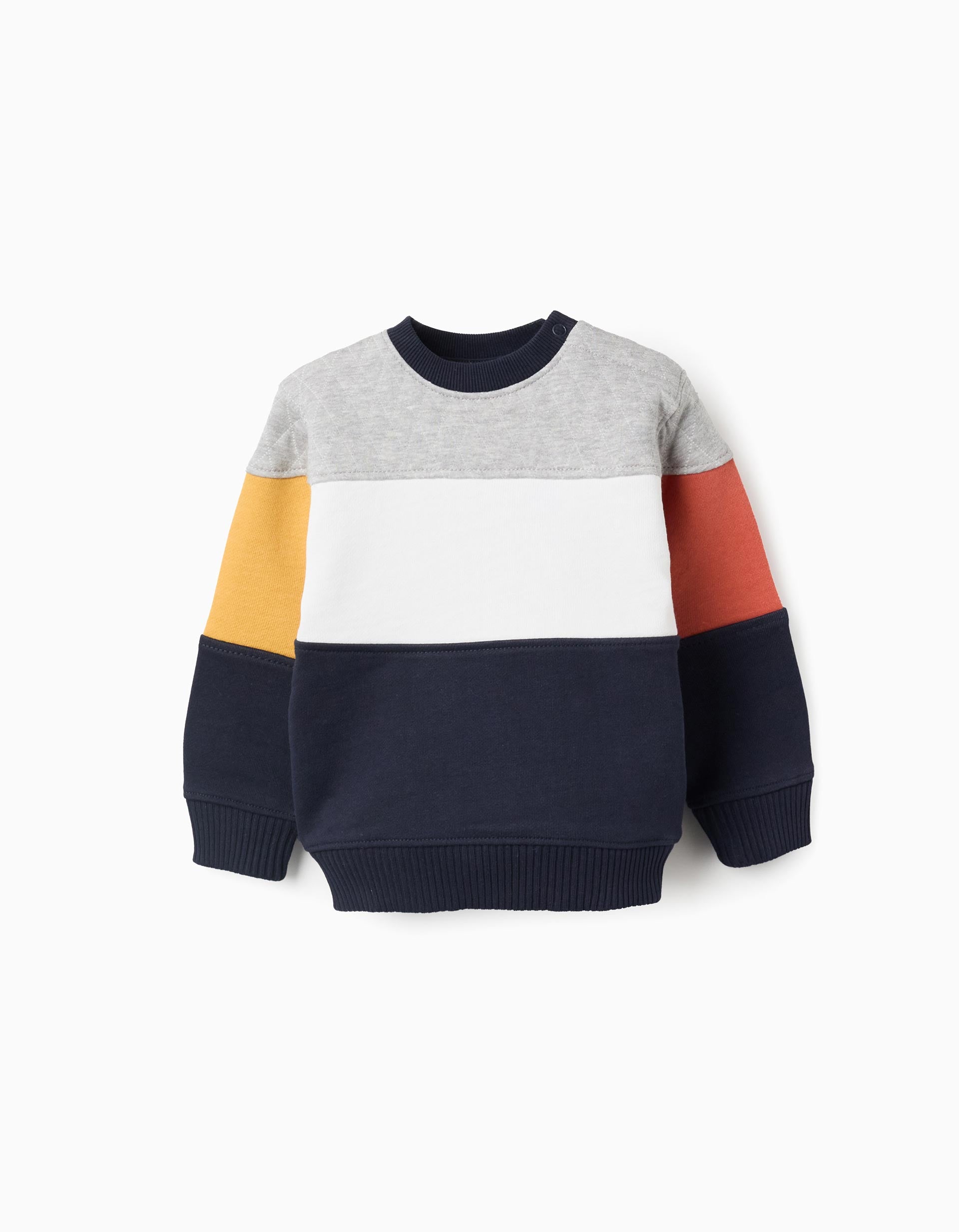 Sudadera bebé tricolor