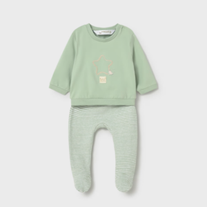 Conjunto polaina rayas y sudadera Mayoral