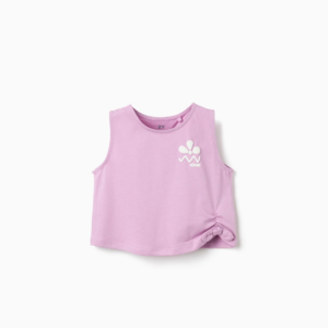 Top corto sin mangas A(mar) lila