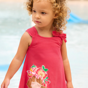 Vestido tirantes fruit rosa Mayoral